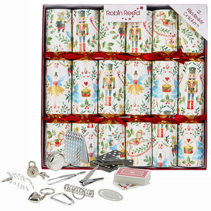 12 Nutcracker & Fairy Design Crackers | With Plastic Free Gifts | Ready Made