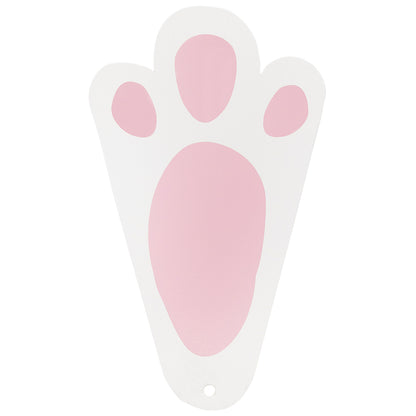 Easter Bunny Hanging Wooden Feet Decorations | 6 Pack | Room & Tree Décor | 16cm Tall