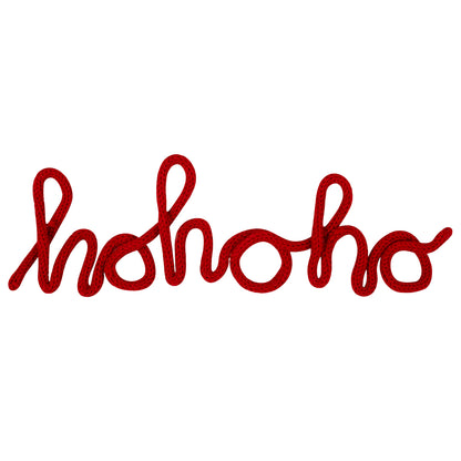 Ho Ho Ho | French Knitting Wire Word Christmas Kit | With Knitting Dolly
