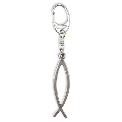 Christian Fish | Chunky English Pewter 3D Keyring | Little Gift | Cracker Filler