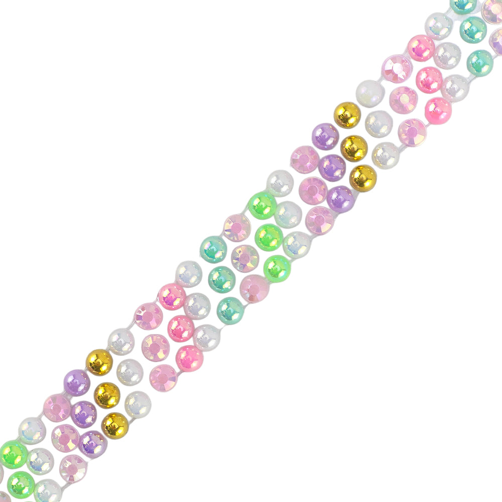 50cm Tape of Pearly Beads | Strip of Stickers for Papercrafts