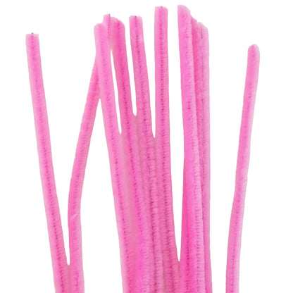 Single Colour | 30cm Craft Pipecleaners | Chenille Stems | 6mm Wide | Pack of 10