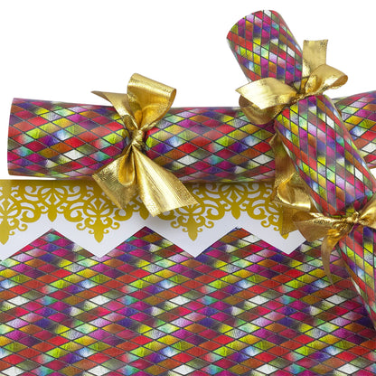 Stained Glass Diamonds | Cracker Making Craft Kit | Make & Fill Your Own