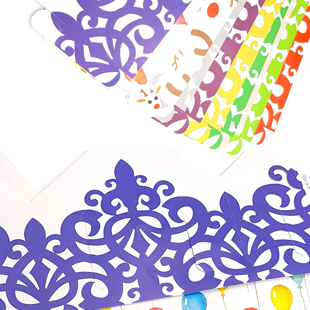 Filigree Design Adjustable Paper Cracker Hats for DIY Cracker Making | Various Colours