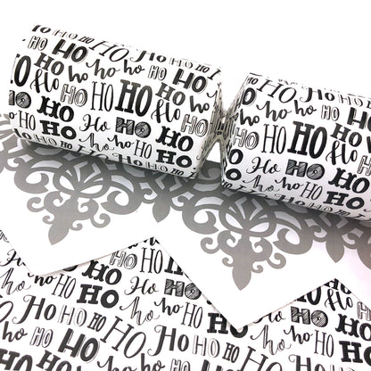 Ho Ho Ho Print | Christmas Cracker Making Craft Kit | Make & Fill Your Own