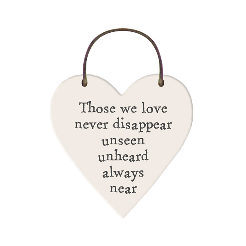 Those We Love Don't Disappear | Mini Hanging Heart | Mini Gift | Cracker Filler