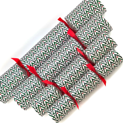 Extra Large & Jumbo | Reusable Keepsake Cracker Kits | Geometric Christmas