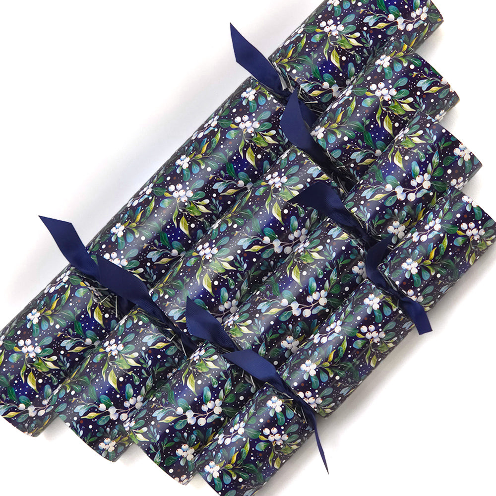 Extra Large & Jumbo | Reusable Keepsake Christmas Cracker Kits | Midnight Mistletoe
