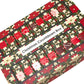 Advent Calendar Making Kit | 25 Soap Boxes & Outer Box | Abstract Poinsettia