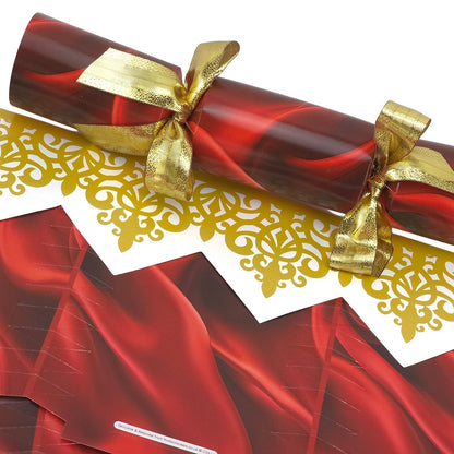 Red Ruffled Silk | Cracker Making Craft Kit | Make Your Own