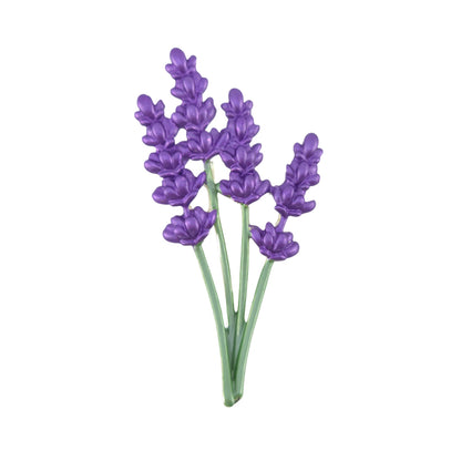 Lavender Flower Brooch | Silver Plated | Little Gift for Ladies | Cracker Filler