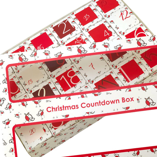 Advent Calendar Making Kit | 24 Cube Boxes & Outer Box | Chirpy Robin