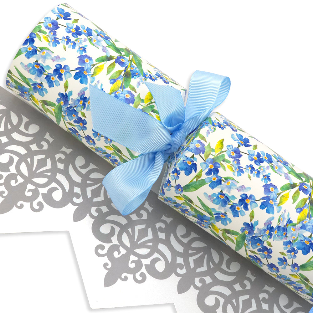 Watercolour Forget-Me-Nots Flower | Cracker Making Craft Kit | Make & Fill Your Own