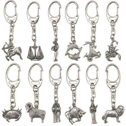 Zodiac | Star Sign | English Pewter 3D Keyring | Little Gift | Cracker Filler