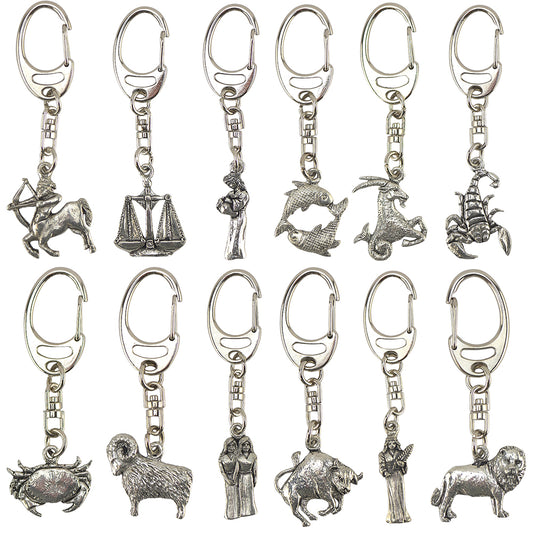 Zodiac | Star Sign | English Pewter 3D Keyring | Little Gift | Cracker Filler