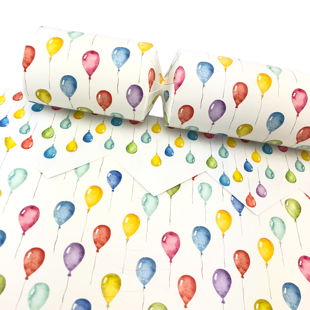 Party Balloons | SNAPLESS Birthday Cracker Making Craft Kit | Makes 6