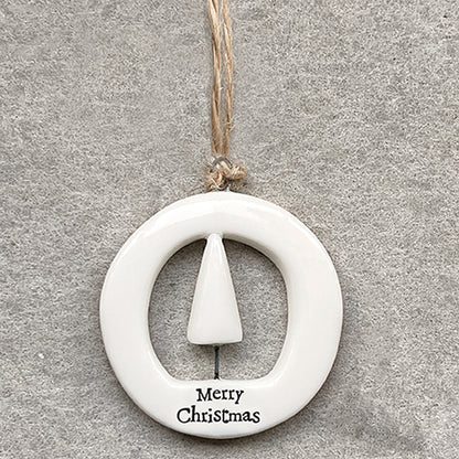 Merry Christmas | Little Porcelain Ornament | Cracker Filler | Little Gift