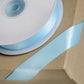 25m Sky Blue 15mm Wide Satin Ribbon for Crafts