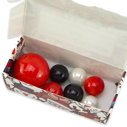 Christmas Character Fun | Mini Box of Marbles for Kids | Cracker Filler | Little Gift