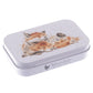 Cuddling Foxes | 9cm Wrendale Lidded Tin | Cracker Filler | Mini Gift