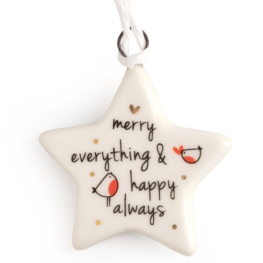 Merry Everything & Happy Always | Porcelain Decoration | Cracker Filler