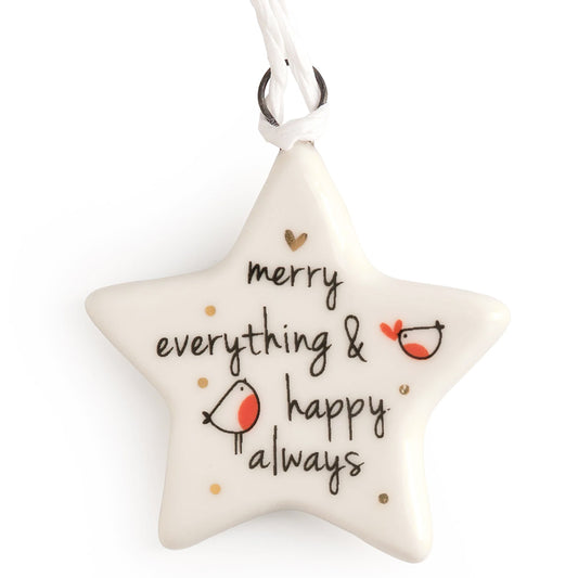 Merry Everything & Happy Always | Porcelain Decoration | Cracker Filler
