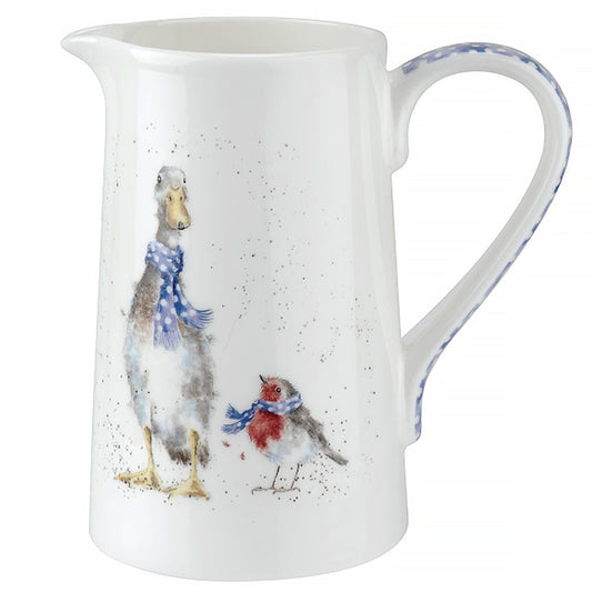 Christmas Duck | Royal Worcester Fine Bone China Duck and Robin Jug | Wrendale Designs