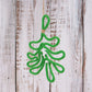 Mistletoe | French Knitting Wire Word Christmas Kit | With Knitting Dolly