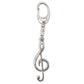 Treble Clef | Chunky English Pewter 3D Keyring | Little Gift | Cracker Filler