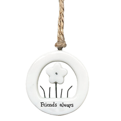 Friends Always | Little Porcelain Ornament | Cracker Filler | Little Gift