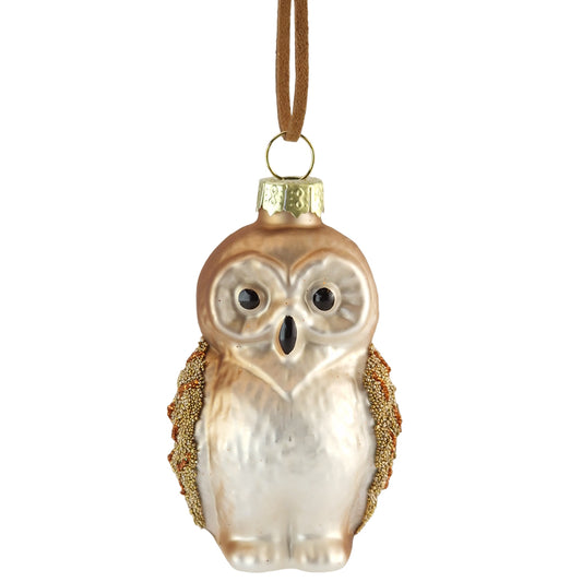 Gorgeous Beaded Owl | Glass Hanging Christmas Tree Decoration | Gisela Graham