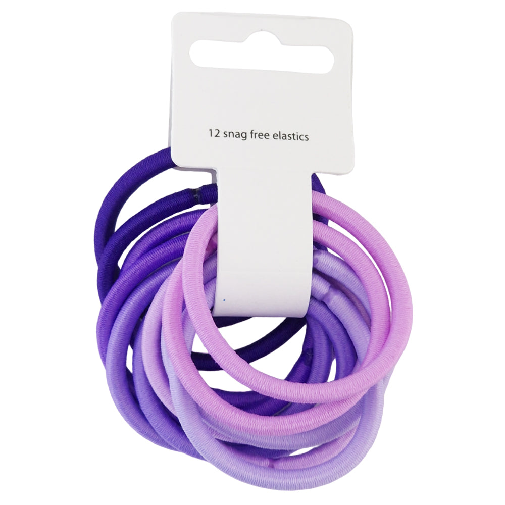 Shades of Purple | Bundle of 12 Hair Elastics | Mini Gift | Cracker Filler