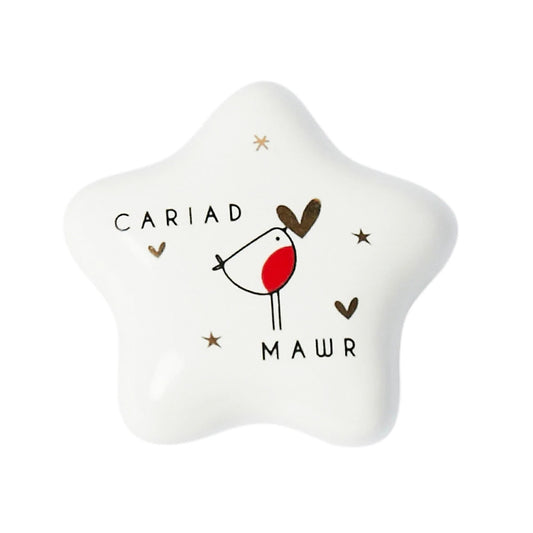 Cariad Mawr | Little Welsh Porcelain Token | Mini Gift | Cracker Filler