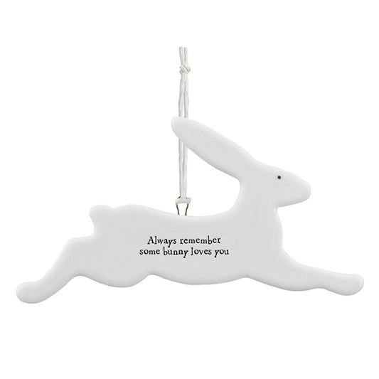 Some Bunny Loves You | Large Hare Porcelain Ornament | Little Gift