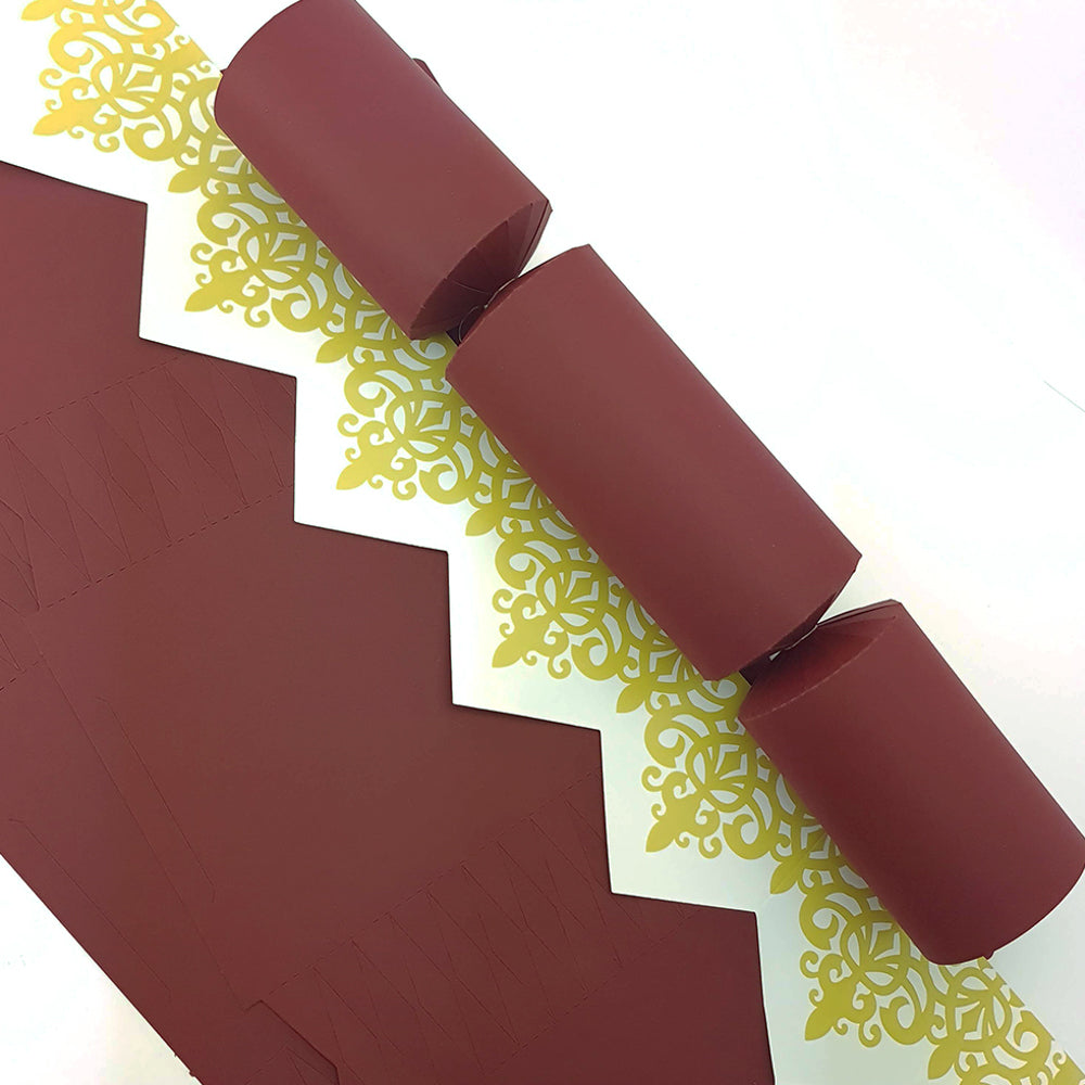 Burgundy Red | Premium Cracker Making DIY Craft Kits | Make Your Own | Eco Recyclable