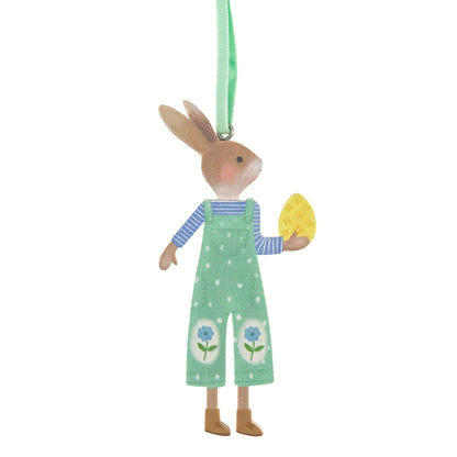 Boy & Girl Easter Rabbits | Wooden Easter Tree Decoration | Gisela Graham