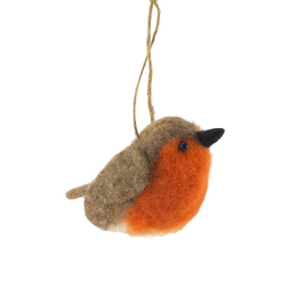 Felted Wool Robin | Hanging Decoration | Gisela Graham