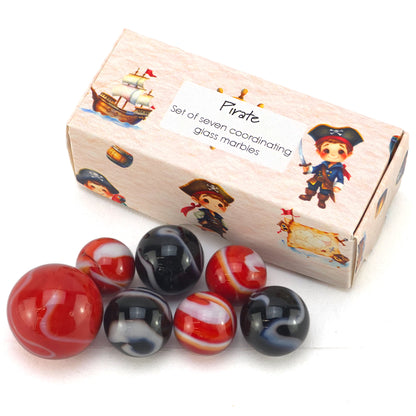 Pirate | Mini Box of Marbles for Kids | Cracker Filler | Party Bag Gift