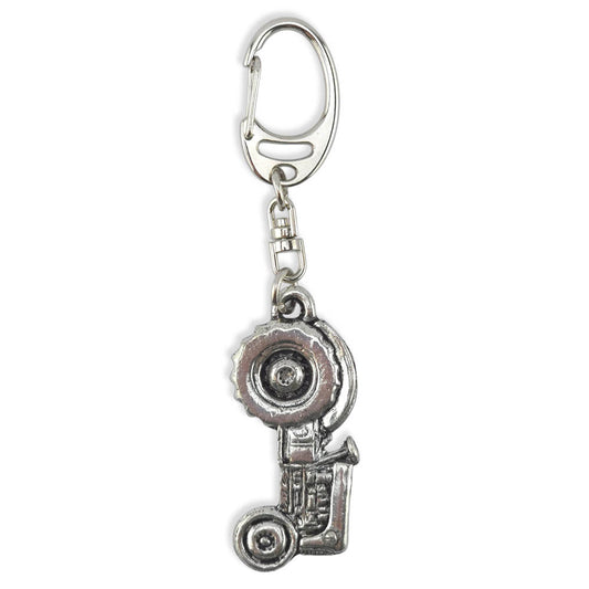 Tractor | Chunky English Pewter 3D Keyring | Little Gift | Cracker Filler