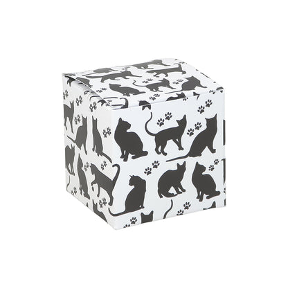Cat Silhouettes | Little Gift Box | 5cm Cube | Single or 6 Boxes