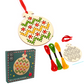 Kids Cross Stitch Christmas Tree Ornament | Complete Sewing Craft Kit
