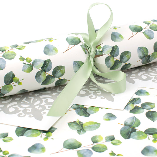Watercolour Eucalyptus | SNAPLESS Christmas Cracker Making Craft Kit | Makes 6