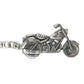 Classic Motorbike | Chunky English Pewter 3D Keyring | Mini Gift | Cracker Filler