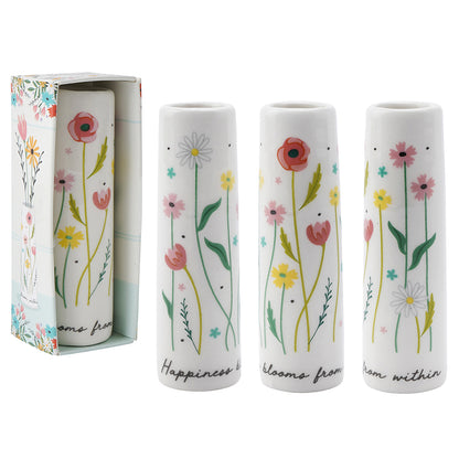 Happiness Blooms from Within | Little Bud Vase | Little Gift | Cracker Filler