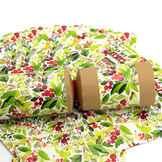 8 Kraft Watercolour Berries Make & Fill Your Own DIY Christmas Cracker Craft Kit