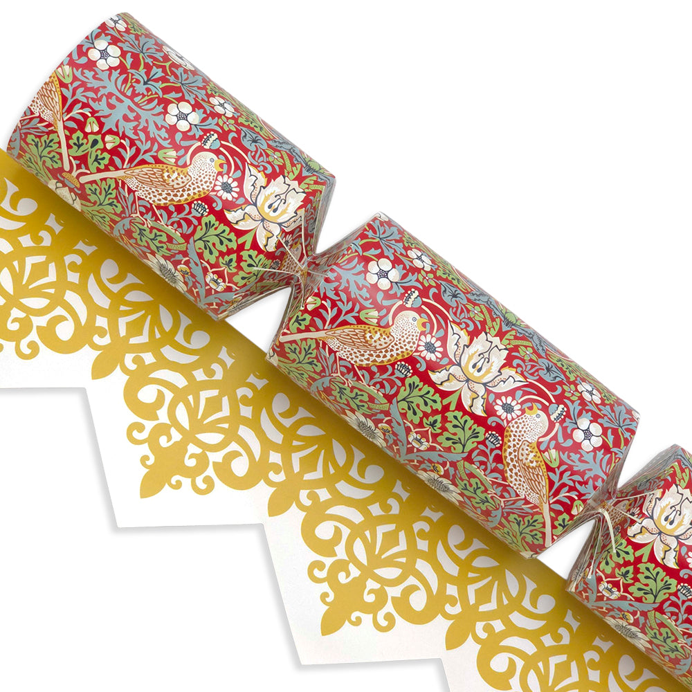 Red Strawberry Thief | William Morris | Cracker Making Craft Kit