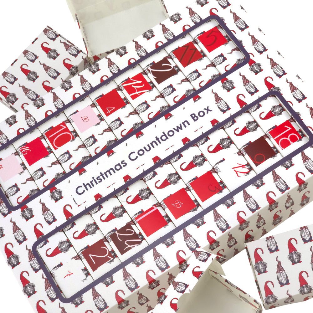 Advent Calendar Making Kit | 25 Soap Boxes & Outer Box | Nordic Gonk