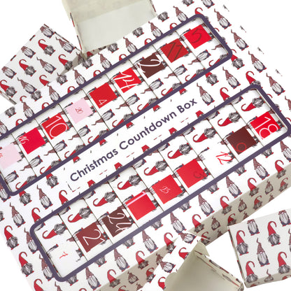 Advent Calendar Making Kit | 25 Soap Boxes & Outer Box | Nordic Gonk