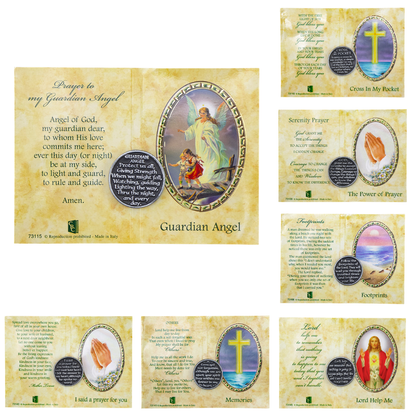 Christian Faith | Metal Pocket Token & Prayer Card | Cracker Filler Gift