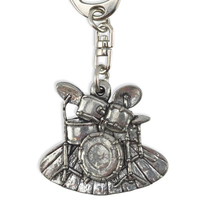 Drum Kit | Chunky English Pewter 3D Keyring | Little Gift | Cracker Filler